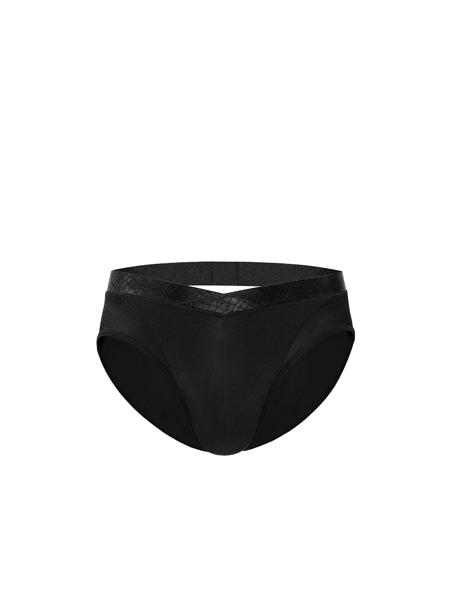 V-Pouch Brief (Black) -2 Pack