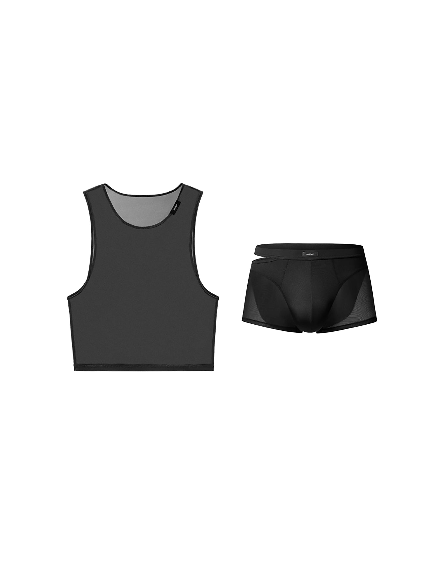 Side Cutout Mesh Trunk
