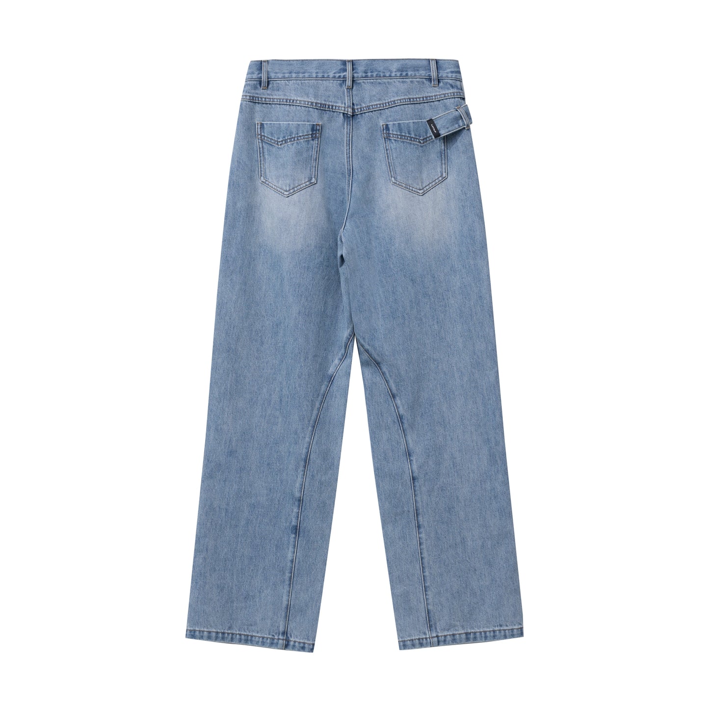 Cross-Front Waist Denim Trouser