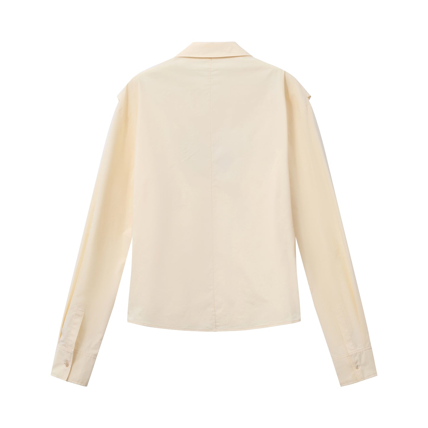 Cuban Collar Shirt with Waist Tie