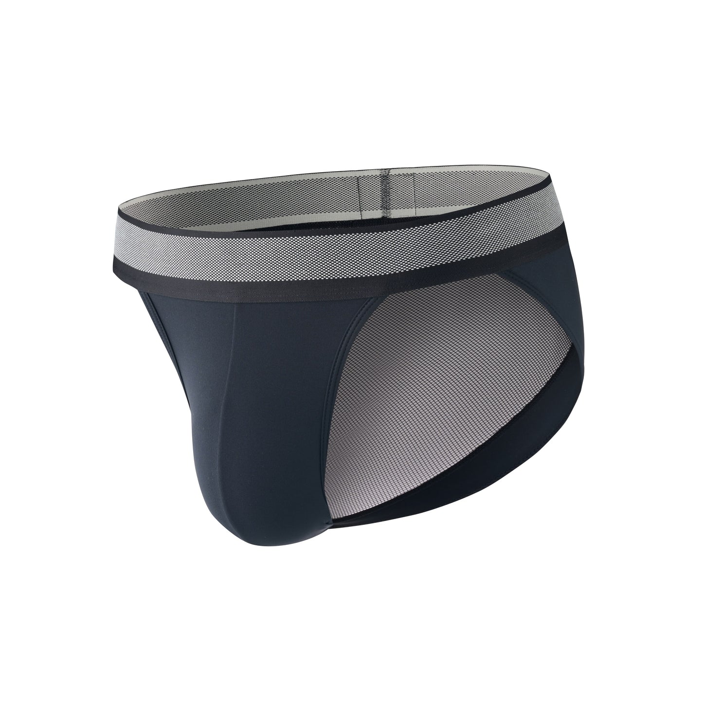 Mesh Patterned Wide Belt Brief