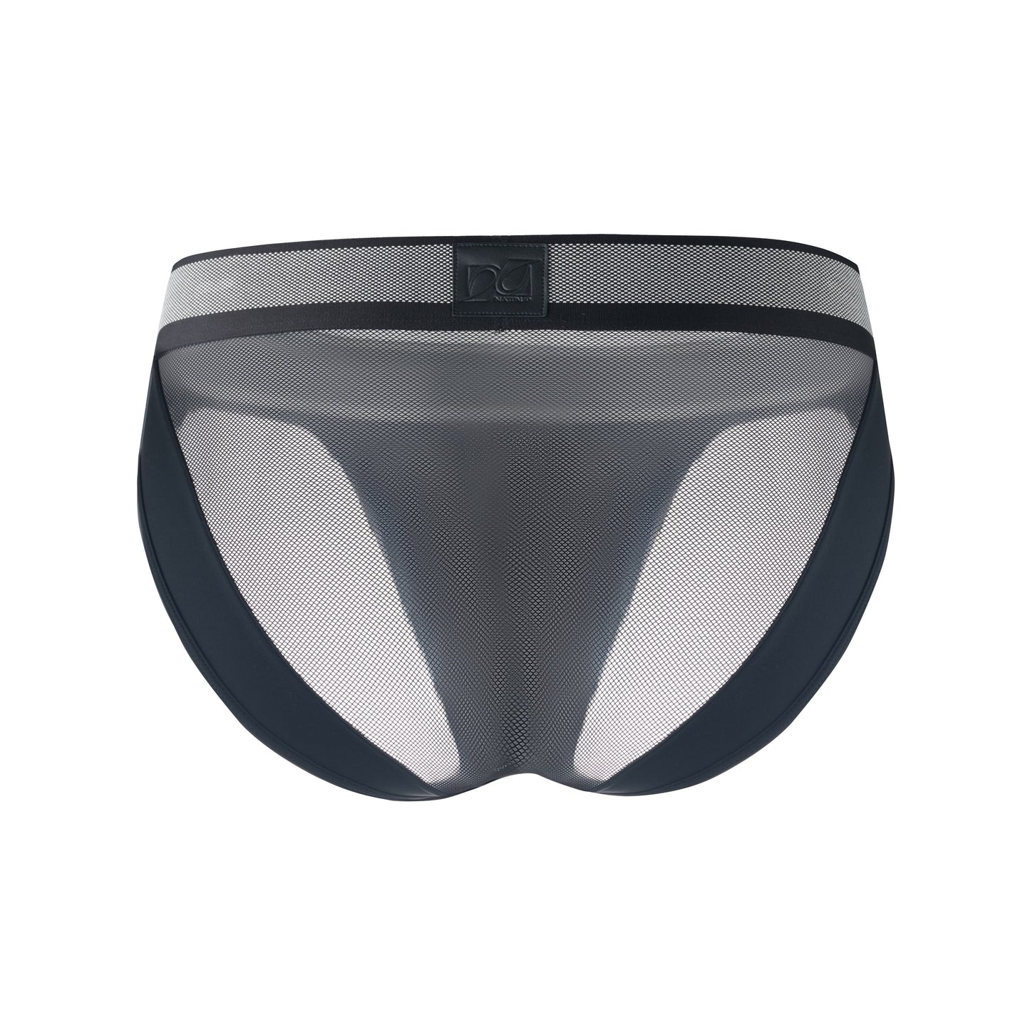 Mesh Patterned Wide Belt Brief