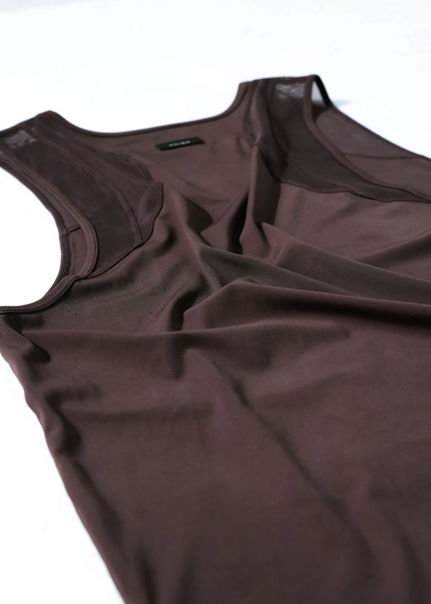 Mesh Sports Vest (Dark Brown)