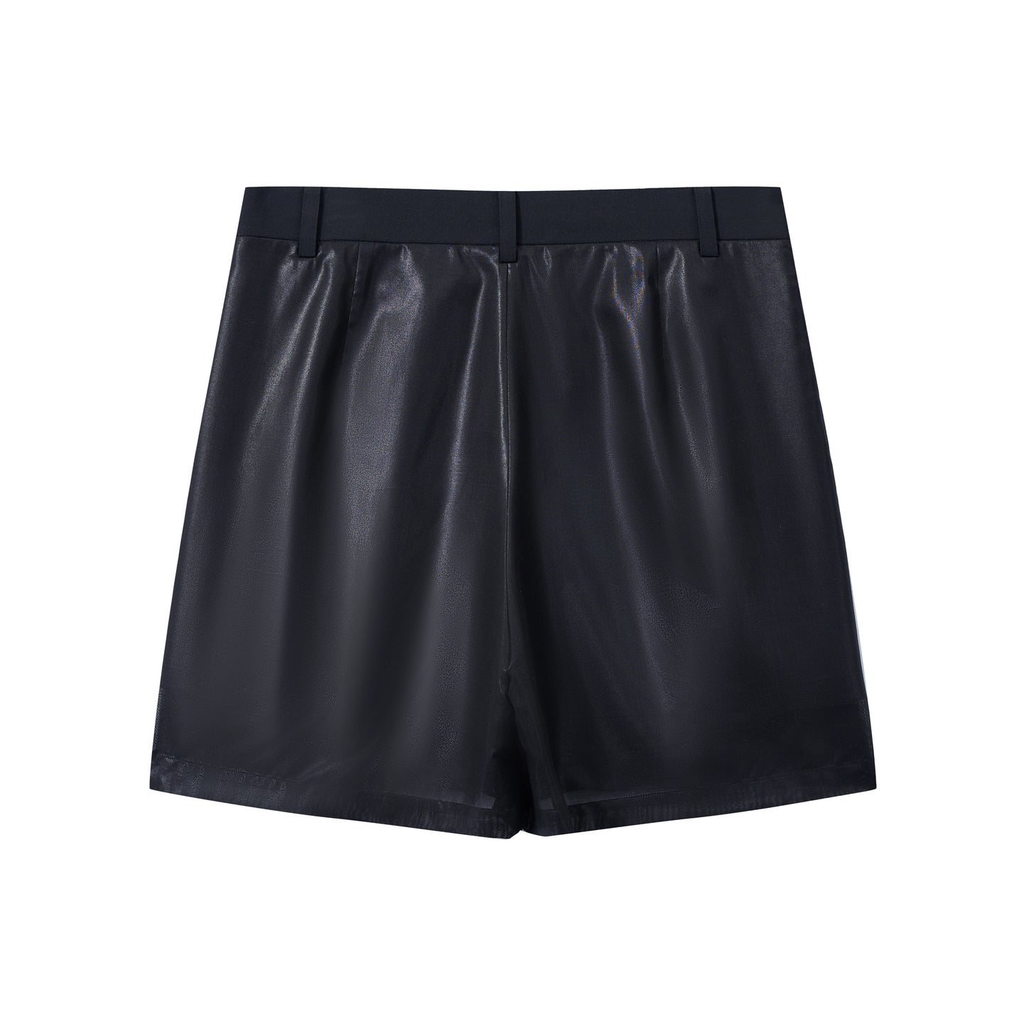 Mesh & Faux Leather Short