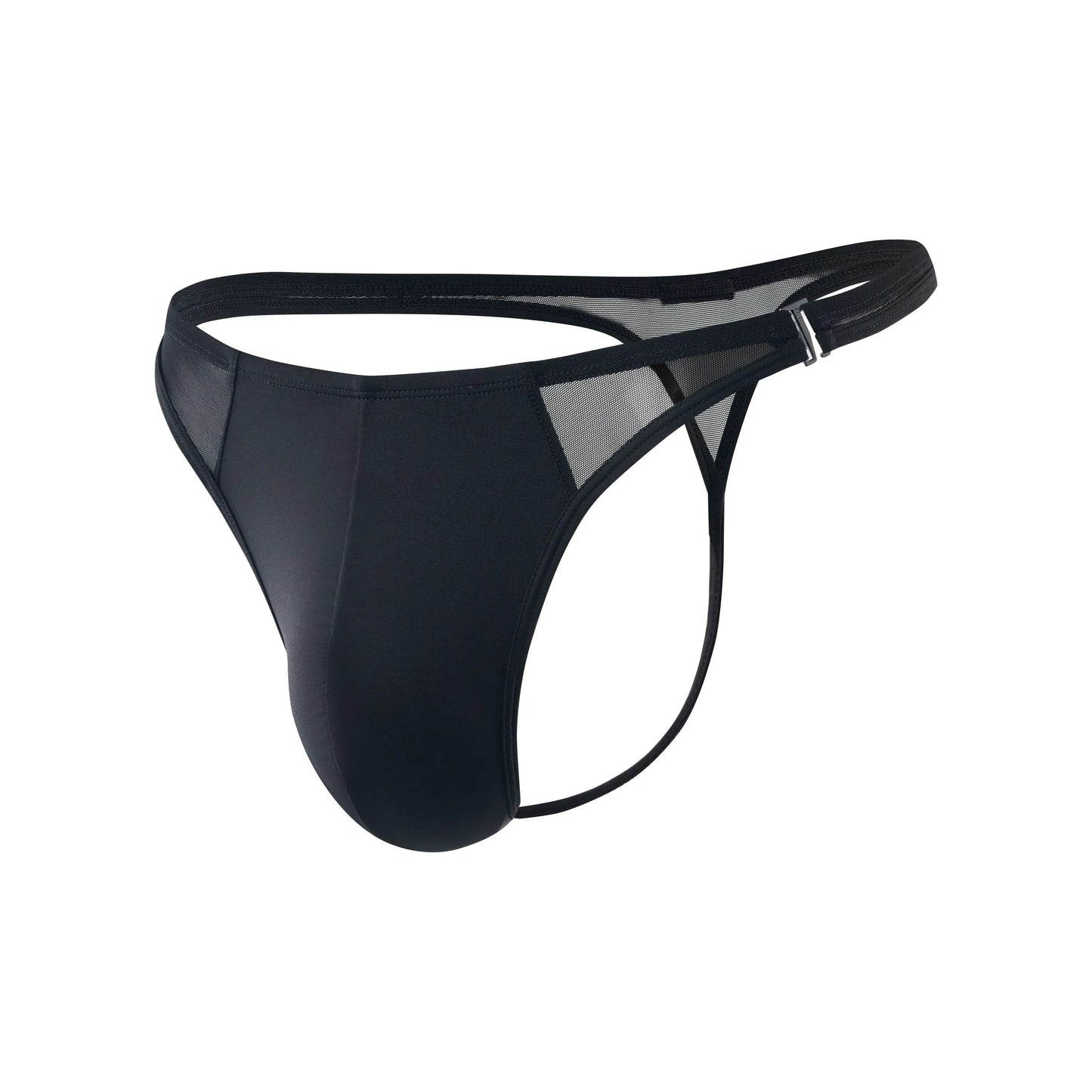 Satin Mesh Thong