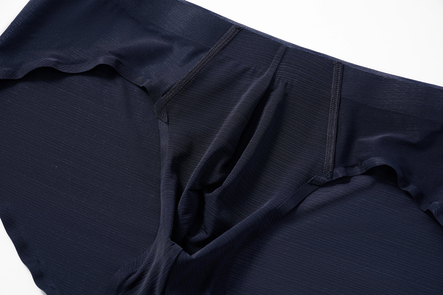 Satin-Striped Icy Silk Brief (Ink & Iris*2)