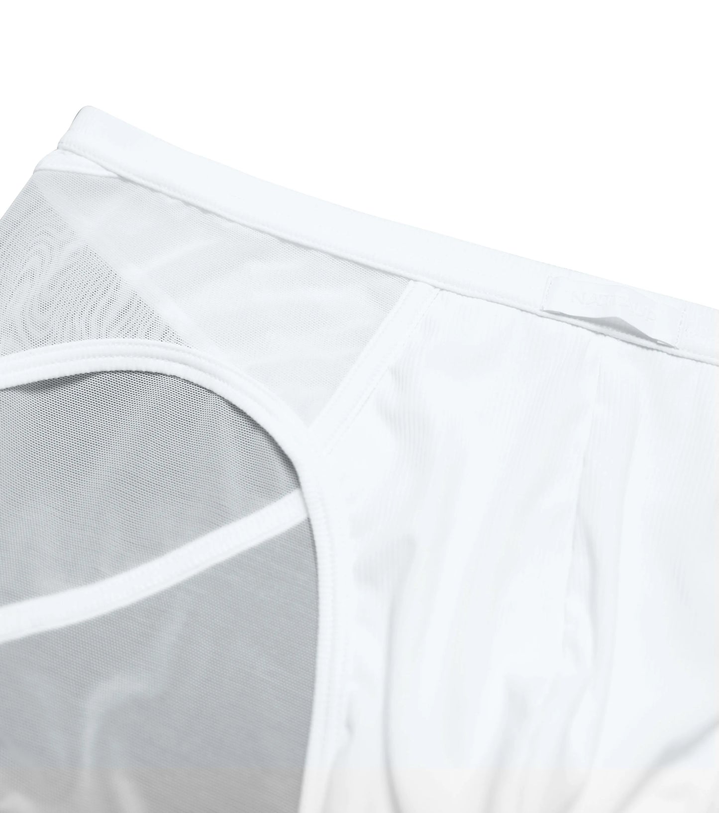 Sleep Mesh-Panel Brief (White)