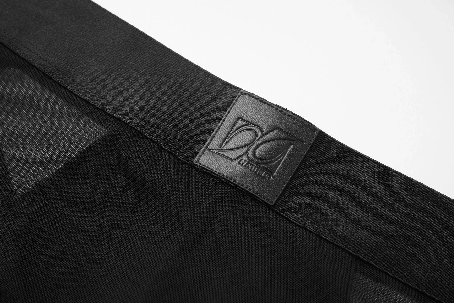 Sparkling-Ribbed Mesh Brief