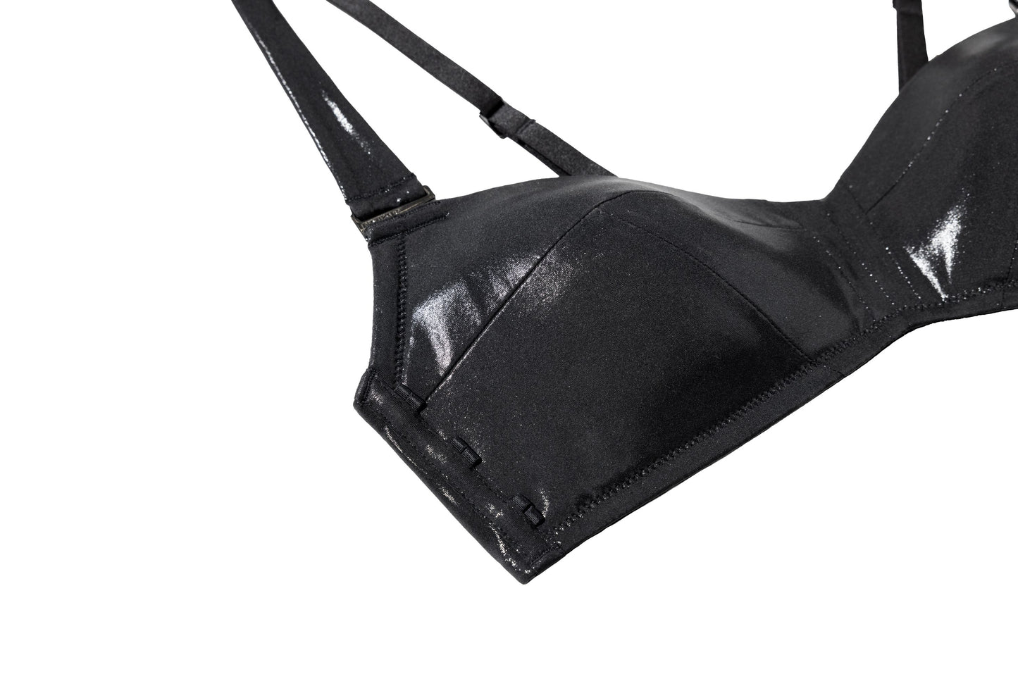 Sparkling Bra & Attached Sleeve Straps