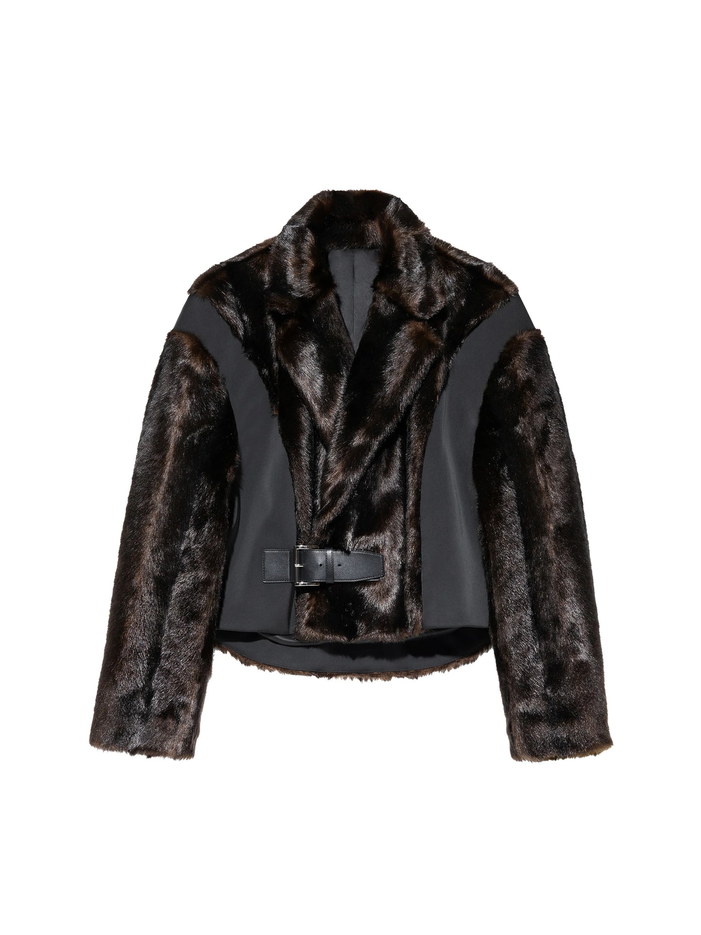Faux Fur Cropped Coat