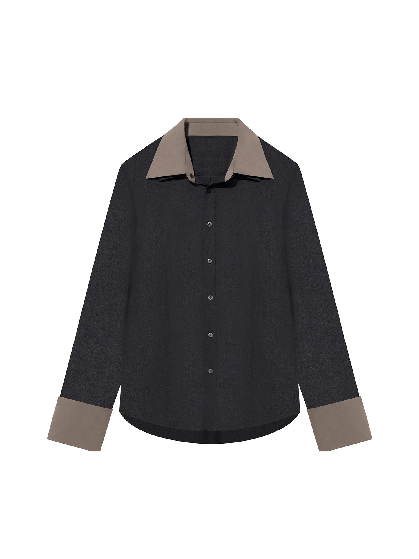 Long-Sleeve Shirt (Dark Heather/Khaki)