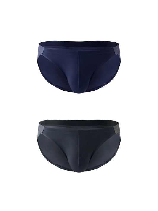 Ice Silk High-Cut Brief Purple+Dusk Grey
