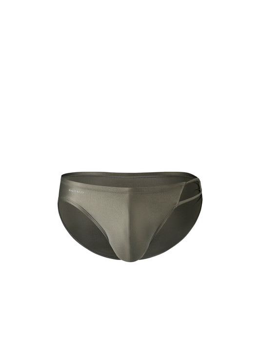 Side Drawstring Swim Brief (Starry Green)