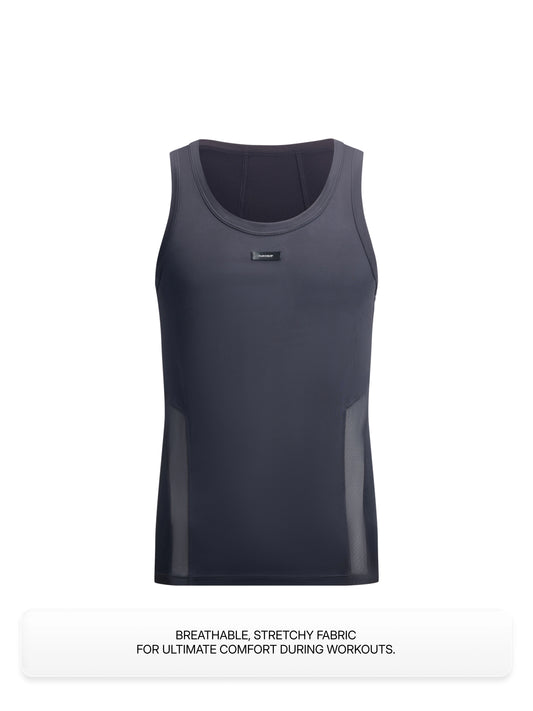 Mesh Panel Sport Vest（Dusk Grey）
