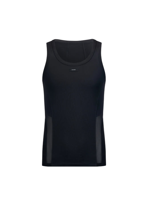 Mesh Panel Sport Vest（Black）