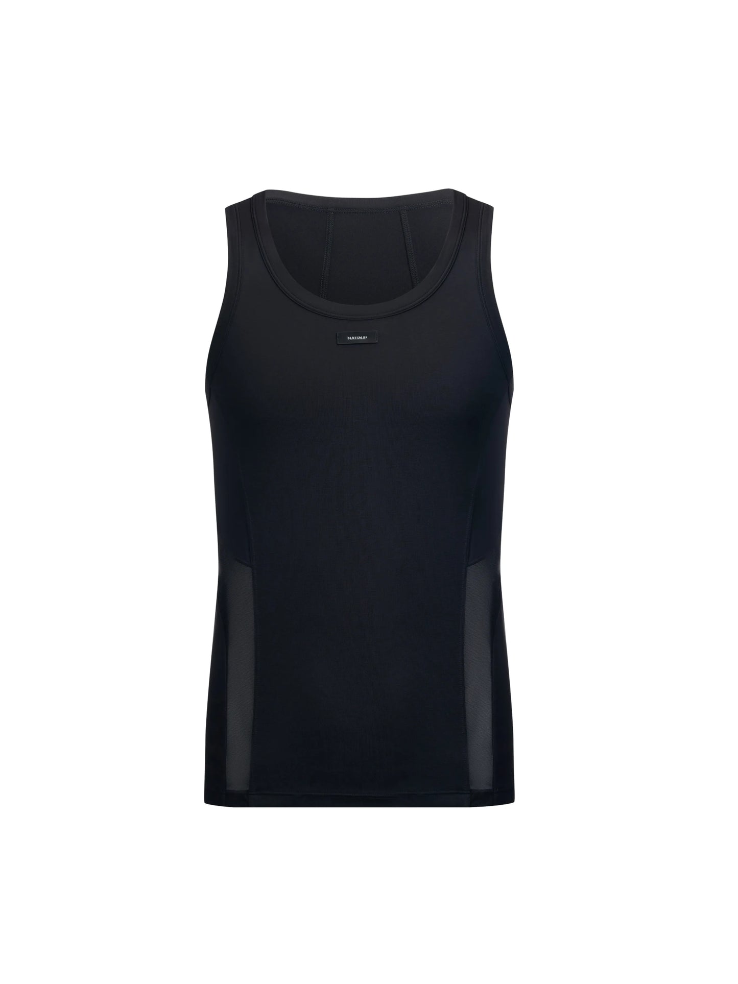 Mesh Panel Sport Long Sleeve Black & Dusk Grey