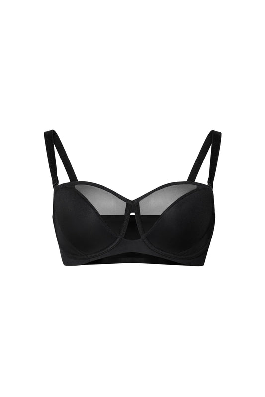 1/2-Cup Lightly Padded Demi Bra