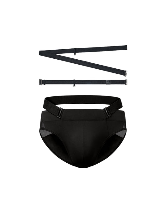 Sustain Series-PB Brief & Faux Leather Belt