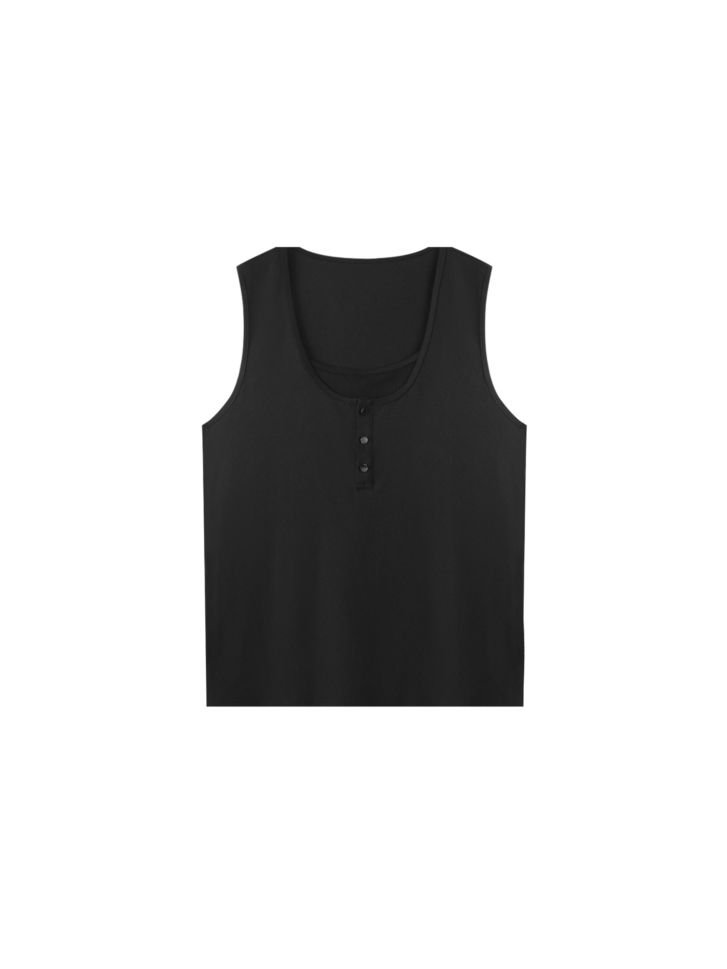 214-Open Collar Mesh Vest