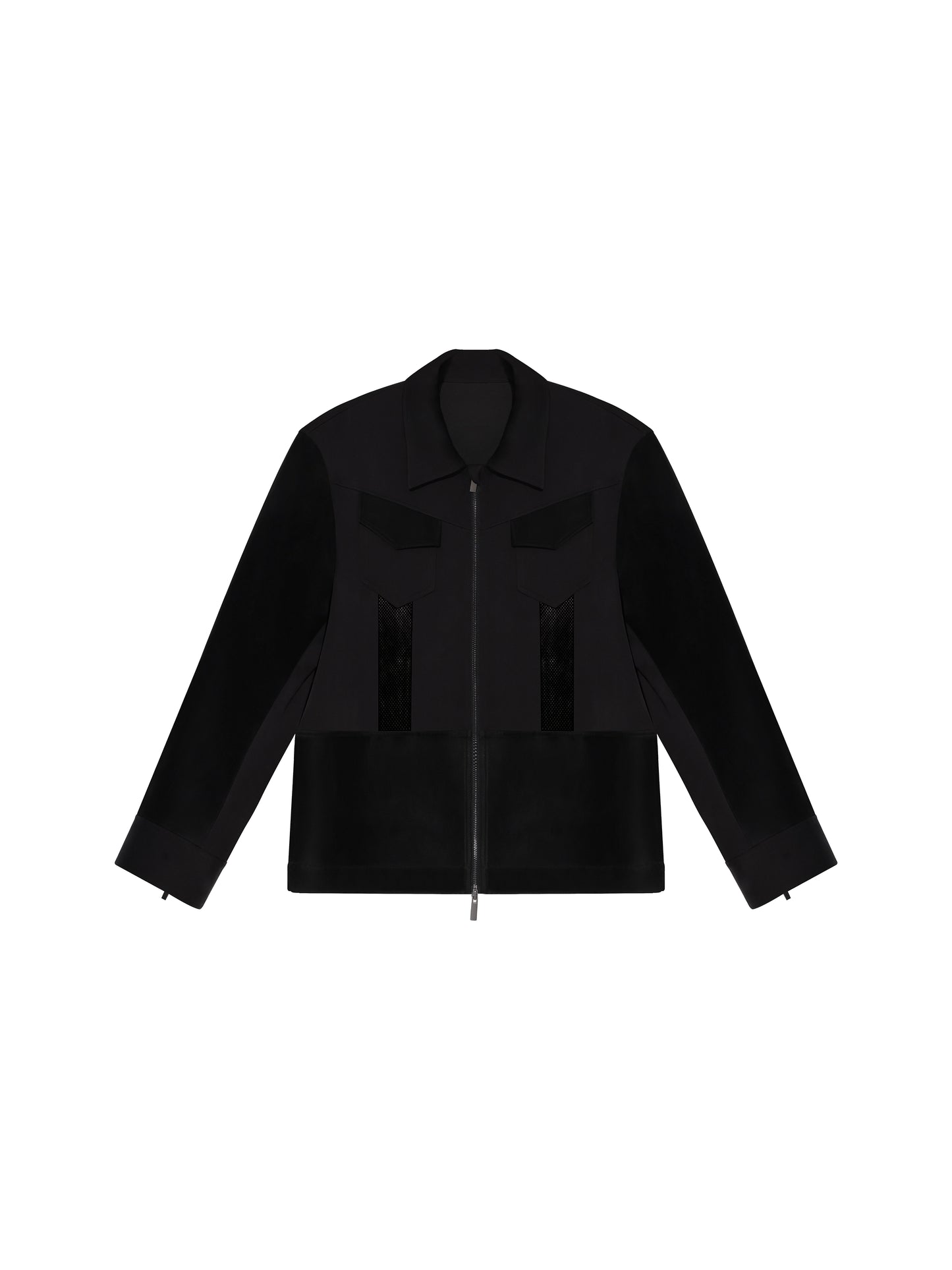 Oversized Cutout Zip Jacket