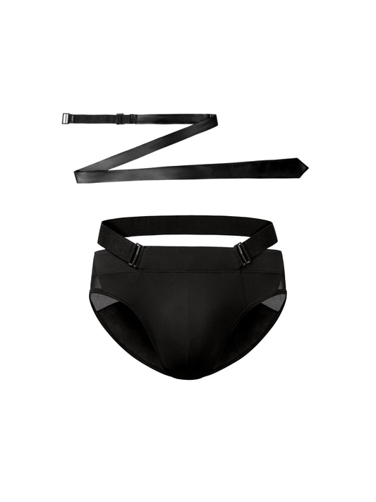 PB-Brief & Tie-Style Belt Set