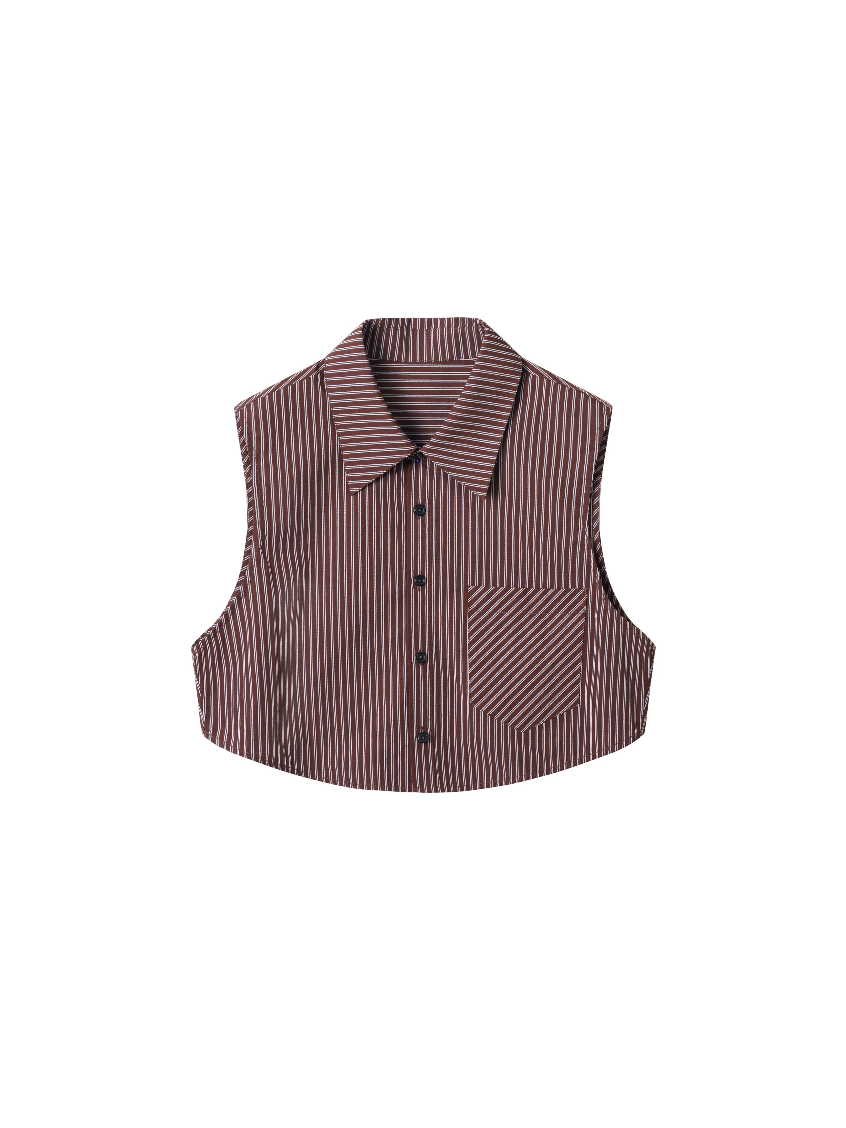 Striped Shirt Vest