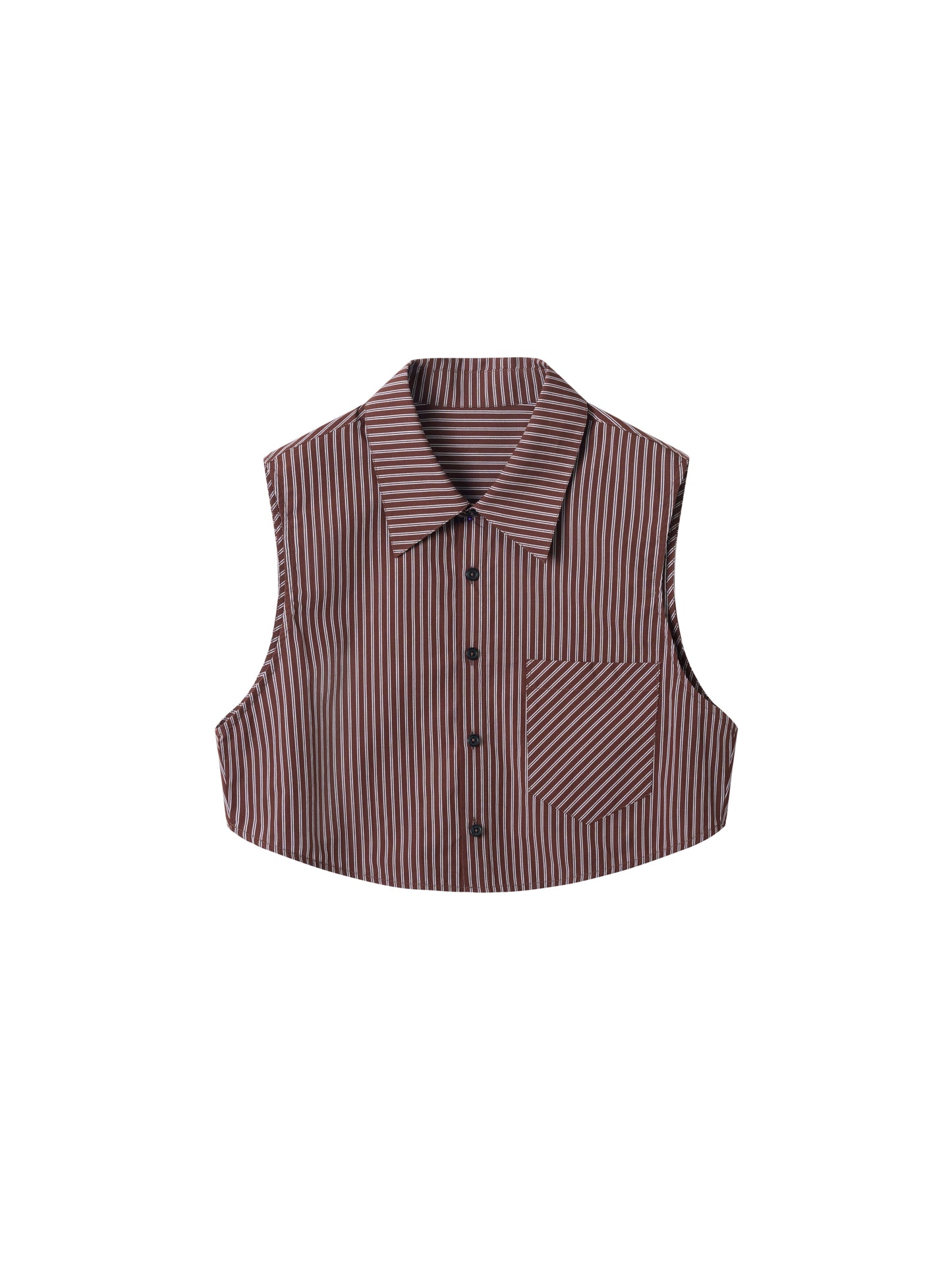 Striped Shirt Vest