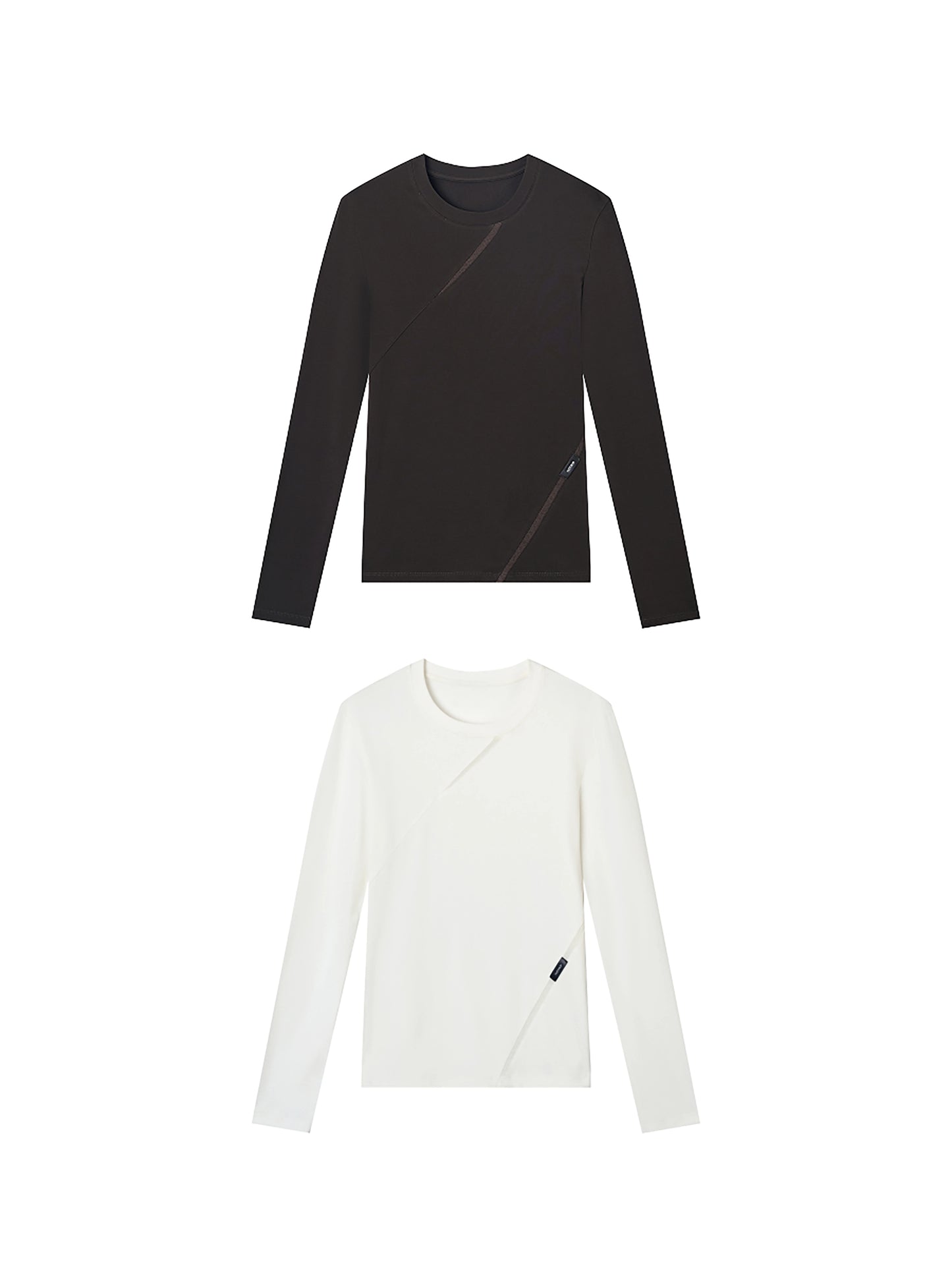 Mesh Panel Long Sleeve Top-2 Pack