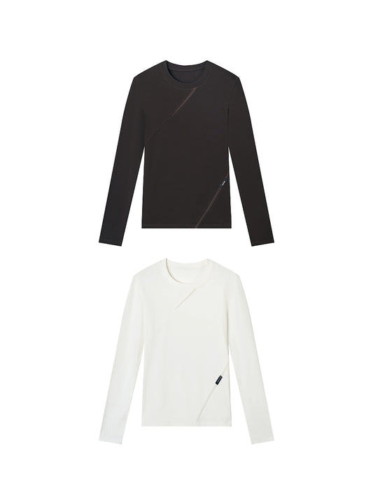 Mesh Panel Long Sleeve Top-2 Pack