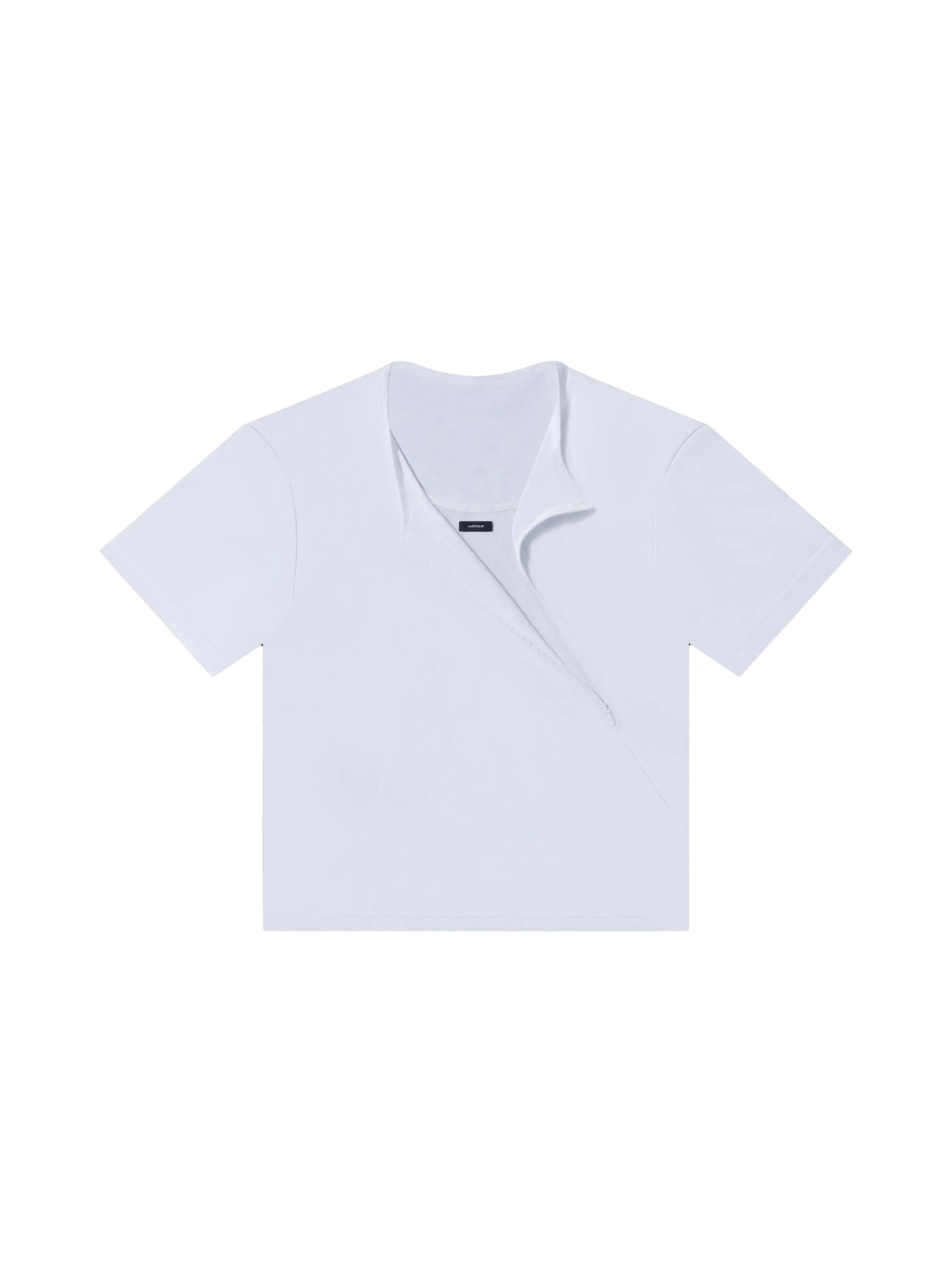 Side-Zip T-Shirt (White)