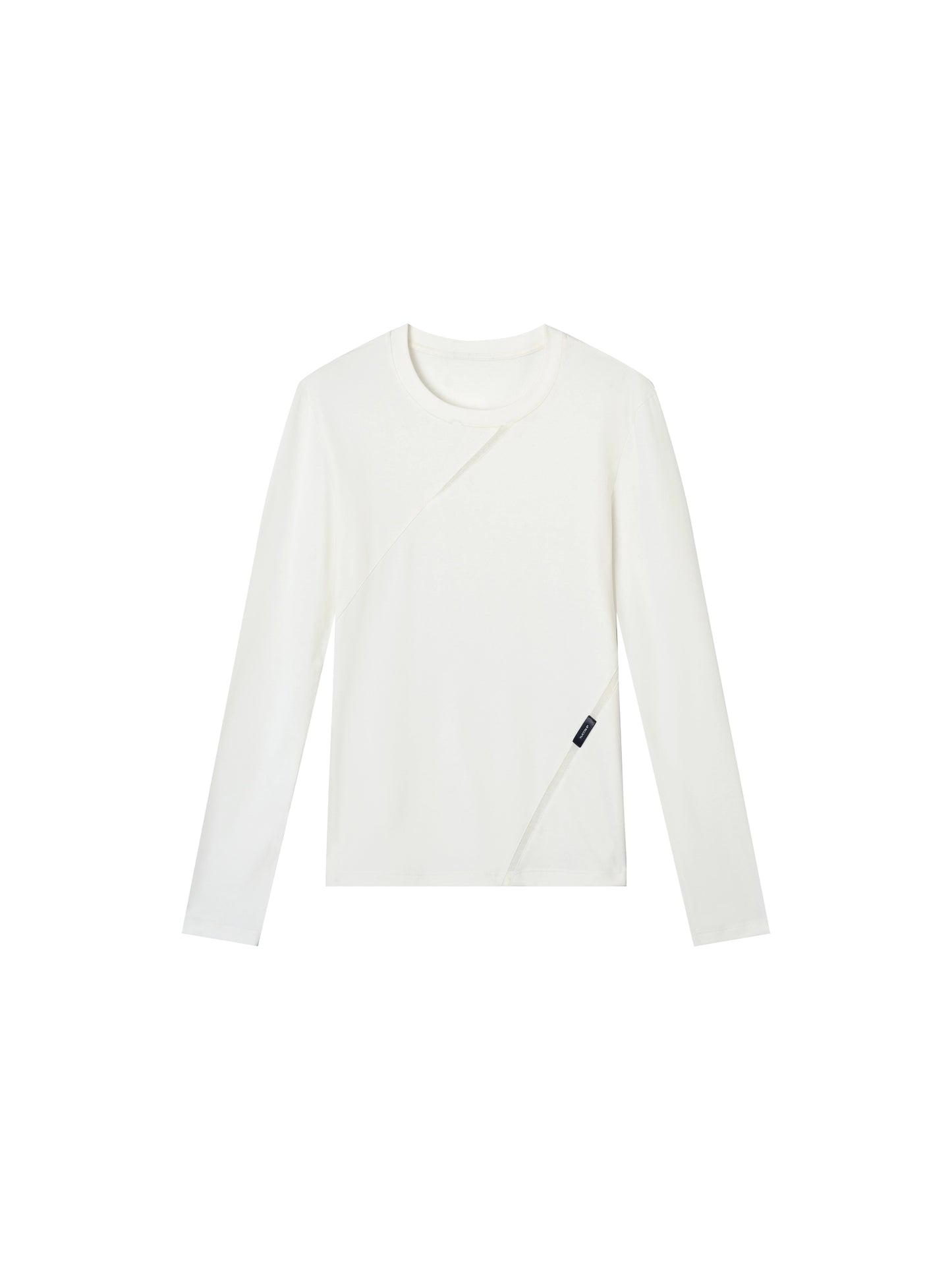 Mesh Panel Long Sleeve Top