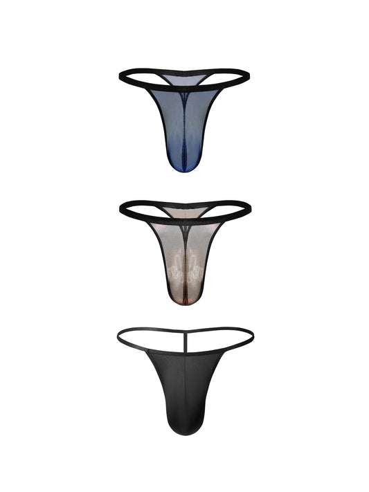 Iridescent Slim-Strap Thong*2