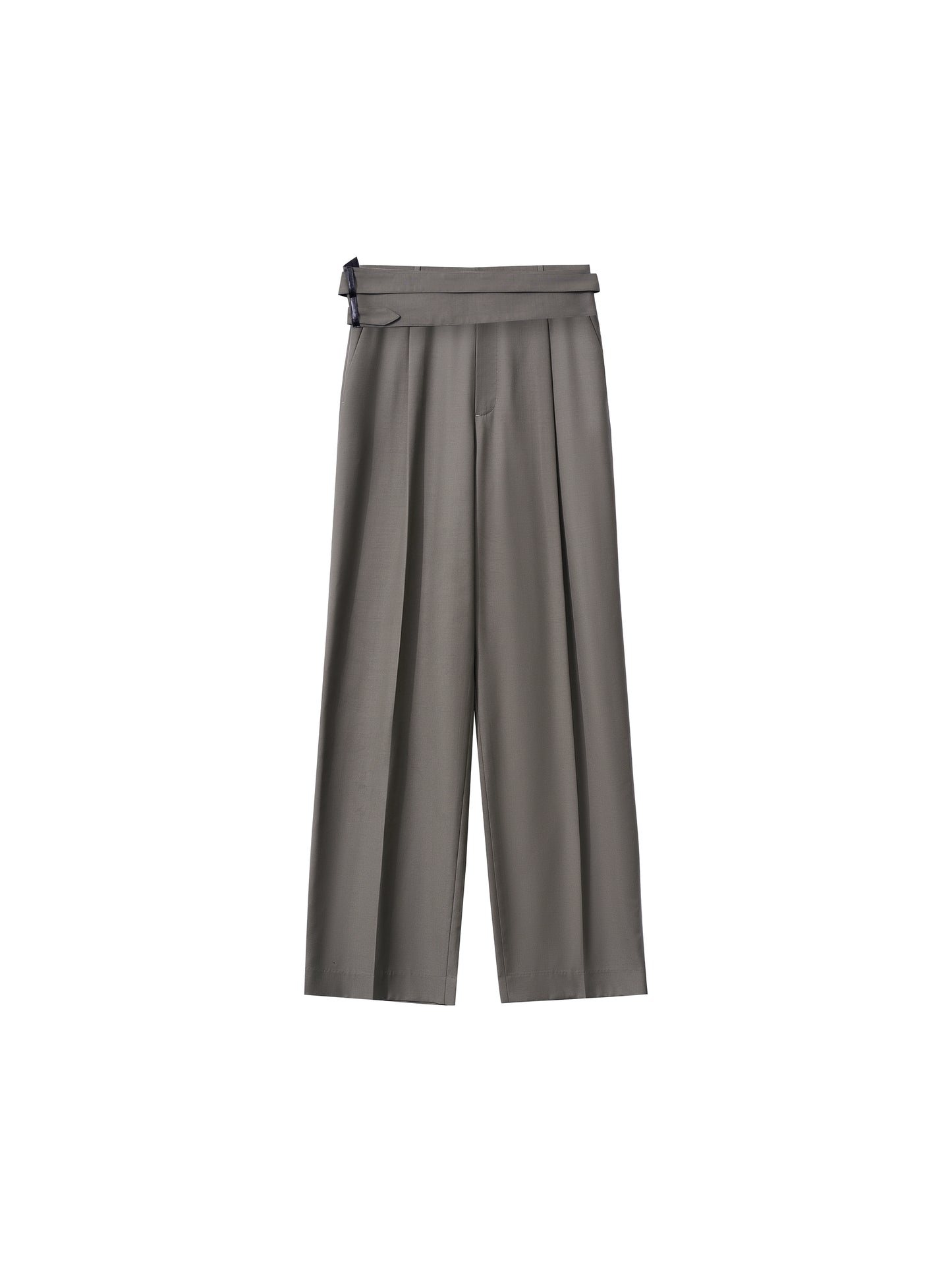 Wool Trouser with Removable Cincher  & Adjustable Wool Waist Cincher