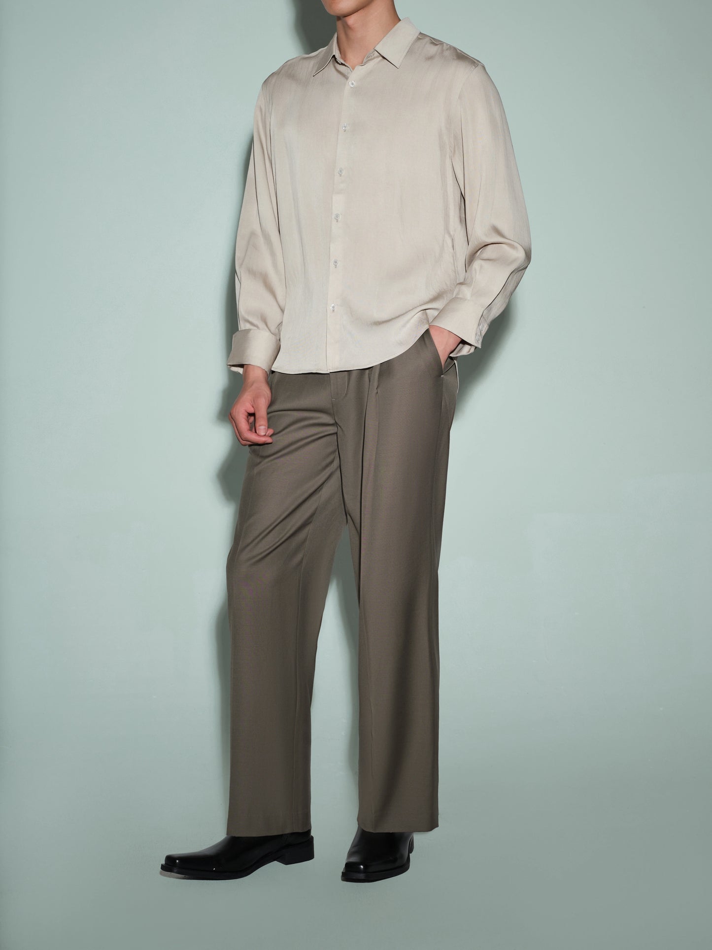 Side-Lace Long Sleeve Shirt