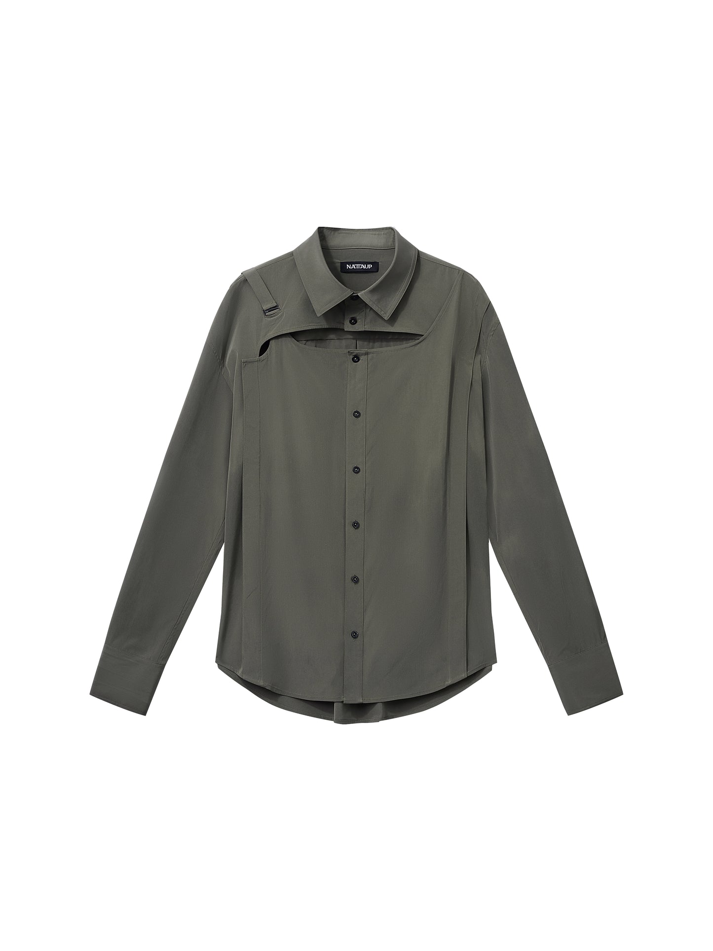 Cropped PU Shirt