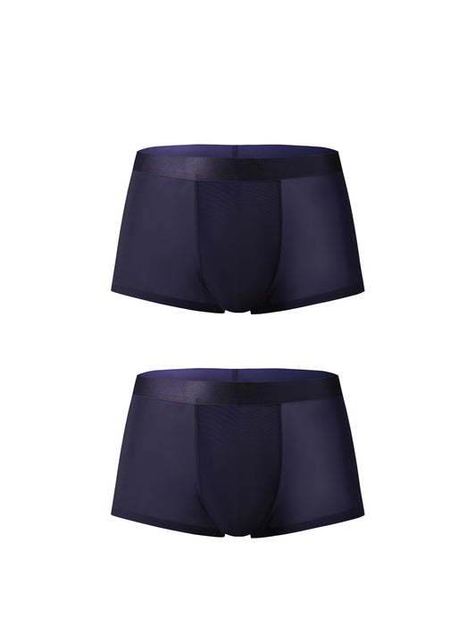 Upgraded Ice Silk Low-Rise Trunk (Night Purple*2)