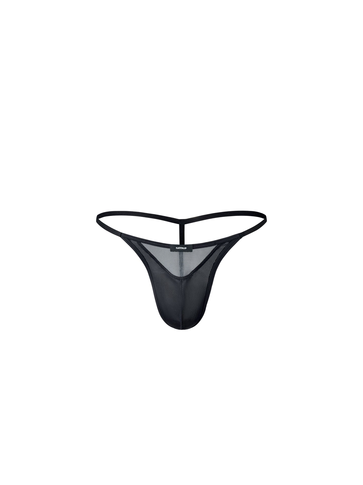 Shimmer Mesh Double Slim-Strap Thong