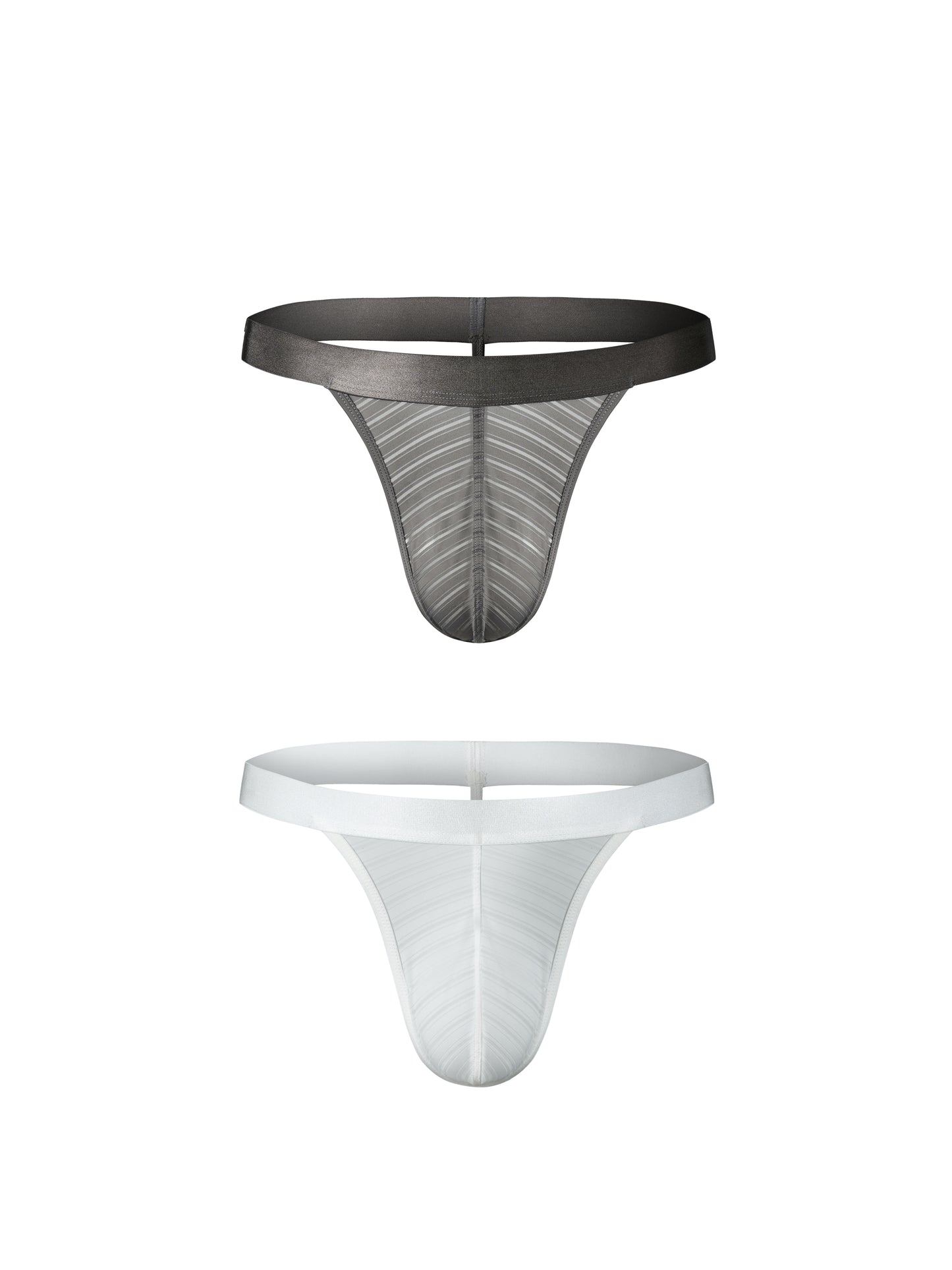 Striped Panel Thong