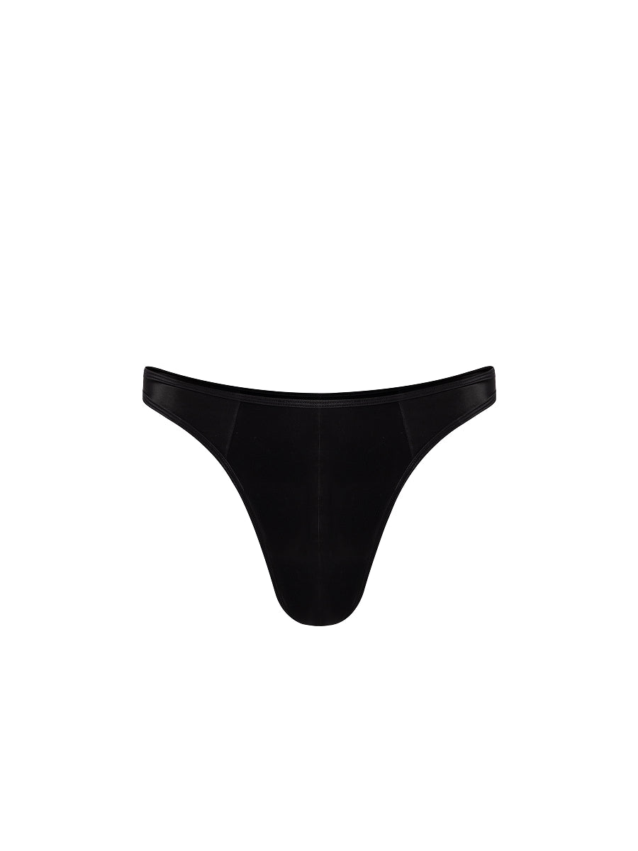 Faux Leather Thong