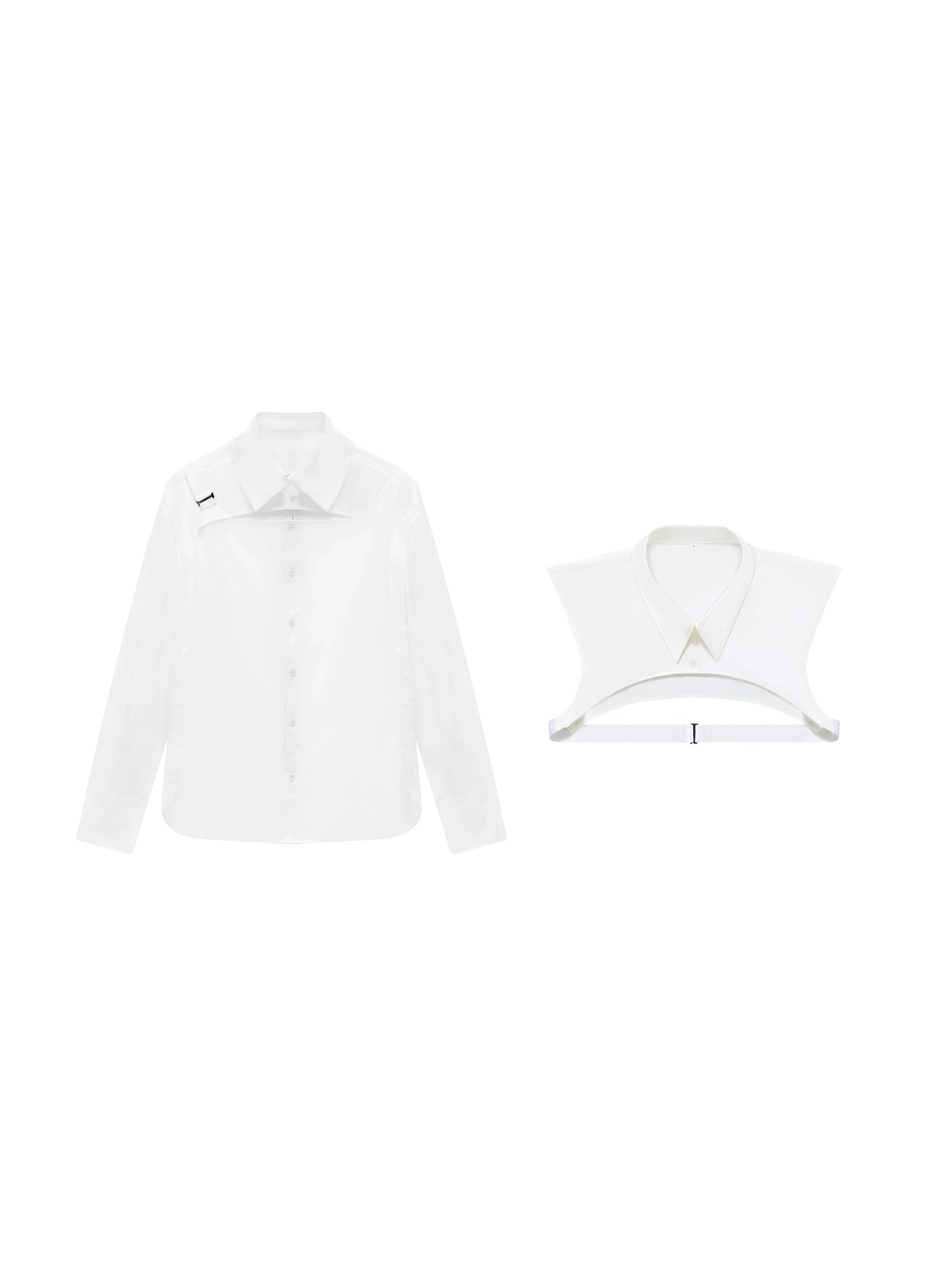 Cut-Out Long-Sleeve Shirt