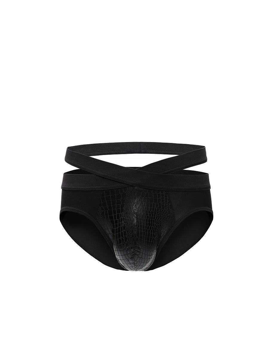 Croc Embossed Brief