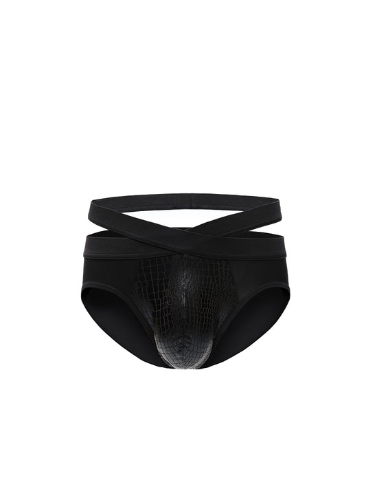 Croc Embossed Brief