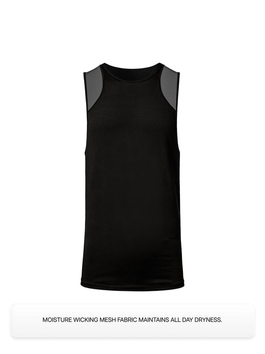 Mesh Sports Vest (Black)