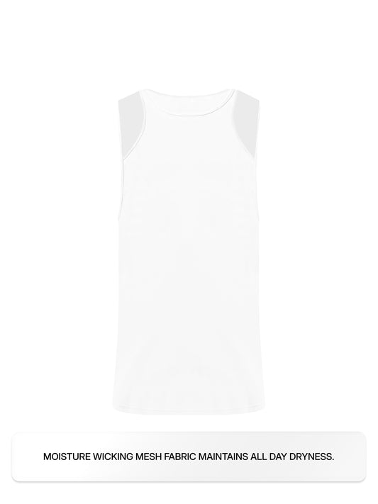 Mesh Sports Vest (White)