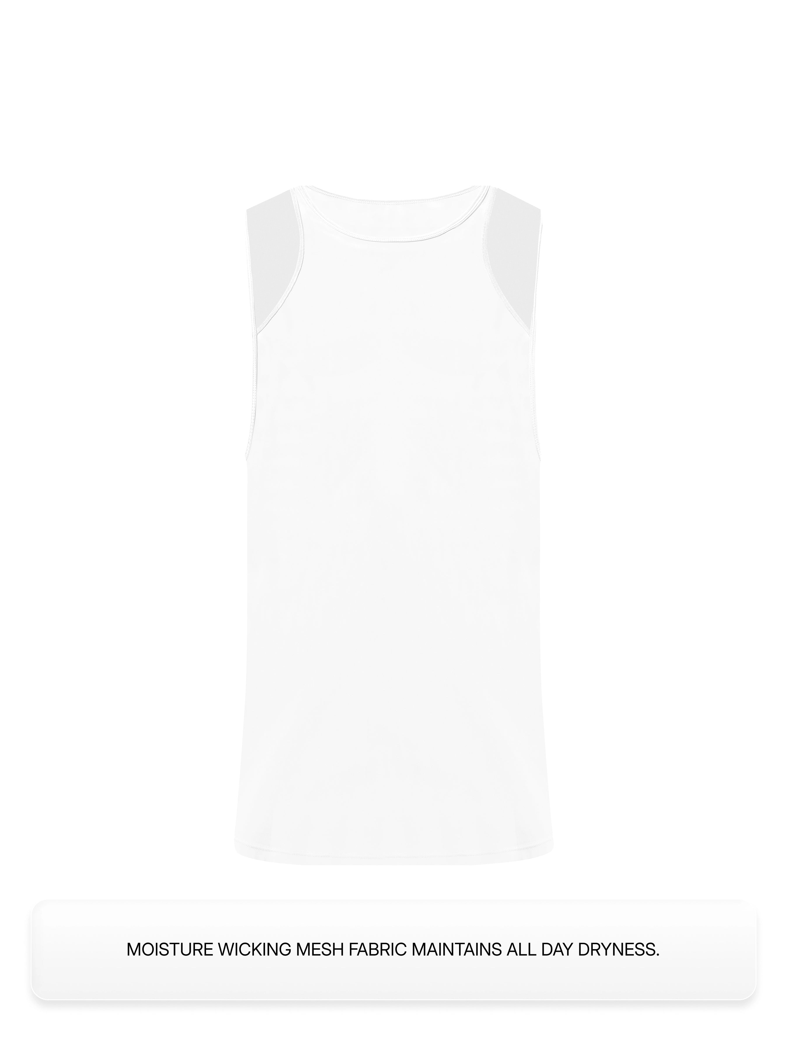 Mesh Sports Vest (White)