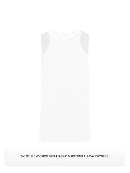 Mesh Sports Vest (White)