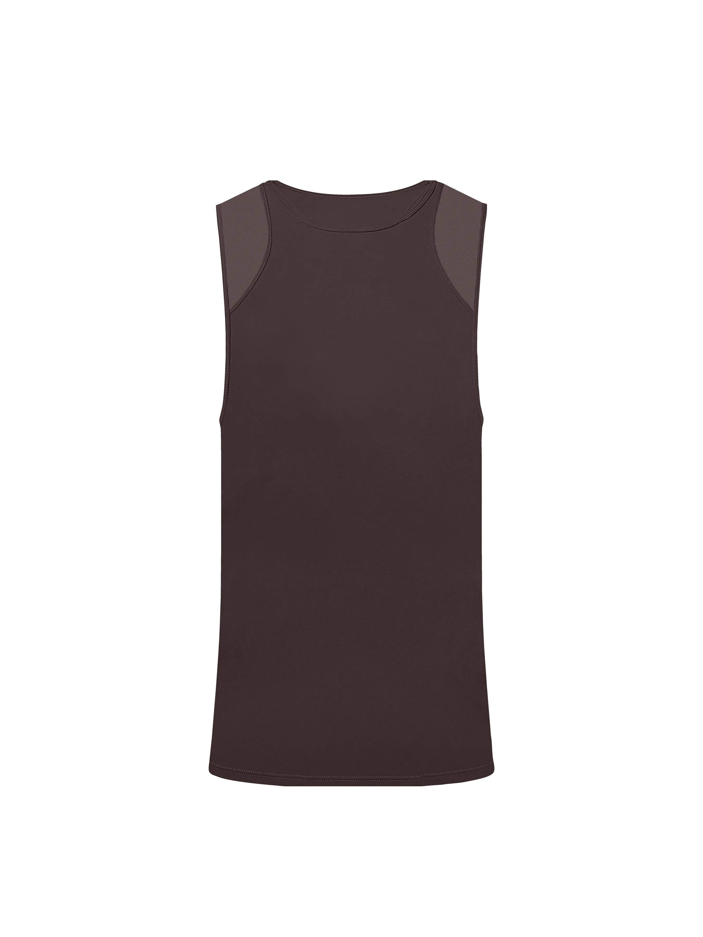 Mesh Sports Vest (Dark Brown)