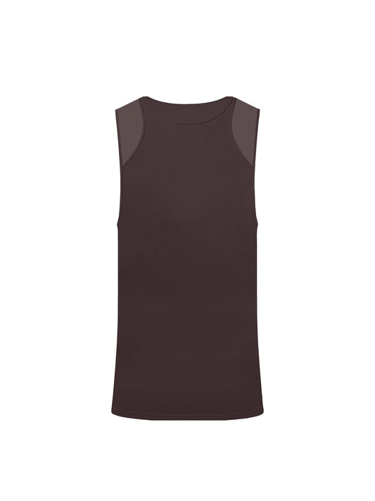 Mesh Sports Vest (Dark Brown)