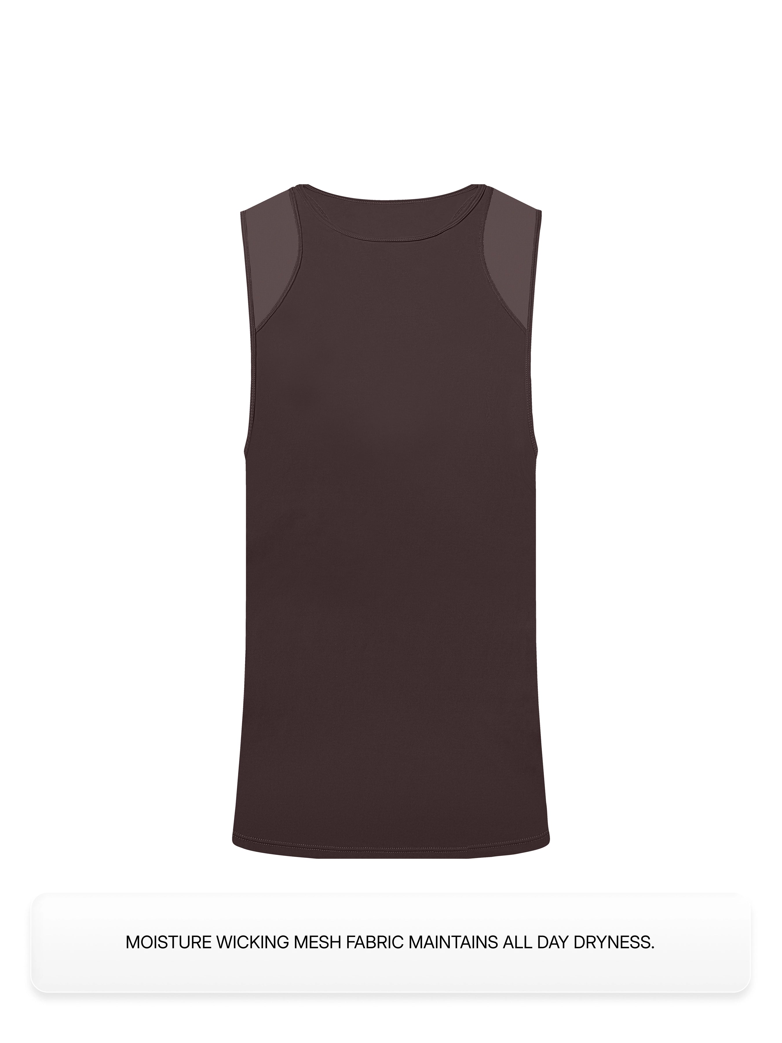 Mesh Sports Vest (Dark Brown)