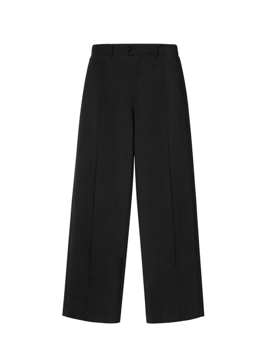 Pleated Mesh Pants